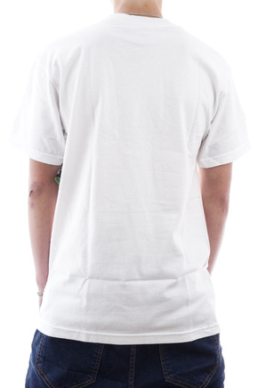 T-shirt Krooked - Blauer Denker (weiß)