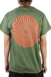 Spitfire T-Shirt - Classic Swirl Oval Mil (grün)