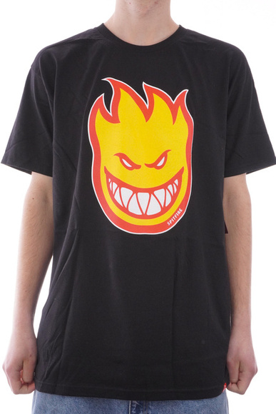 Kinder-T-Shirt Spitfire - BigHead (schwarz/gold/rot)